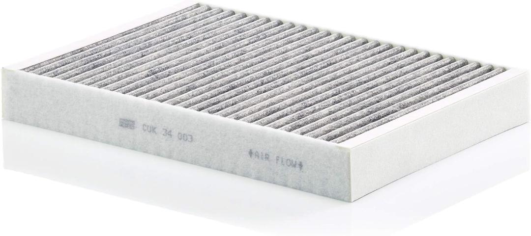 Mann Filter CUK 34 003 Automotive Cabin Air Filter with Activated Carbon, Car & Truck Passenger Compartment OEM Filter Replacement for Volvo: XC60, XC90, S60 and more
