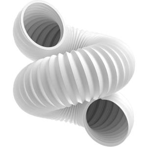 Flexible AC Exhaust Hose: 5.1" Diameter Counterclockwise AC Hose, Length to 80", Portable Air Conditioner Vent Hose Compatible with Delonghi & LG Air Conditioner Parts