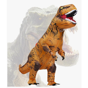 Inflatable Dinosaur Costumes Adult, Blow up T-REX Costume & Velociraptor Costume for Cosplay Halloween Party Birthday Parade