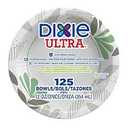 Dixie Pathways Soak Proof Shield Heavyweight Paper Plates, 10.13" Dia, Green/burgundy, 125/pack