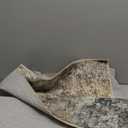 UERMEI 6x9 Area Rug Living Room Rugs  Washable Neutral Modern Abstract Soft Thin Large Rug Indoor Floor No Slip Rug Carpet for Bedroom Under Dining Table Home Office Decor  Brown Grey