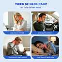 Neck Stretcher with Adjustable Airbag Height, Inflatable Neck and Shoulder Relaxer, Ergonomic Pillow for Home Office Travel
