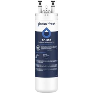 GLACIER FRESH WF3CB Refrigerator Water Filter Replacement for PureSource 3, 706465, WF425, PS3412266, AP4567491, 242017800 Refrigerator Water Filter, Pack of 1