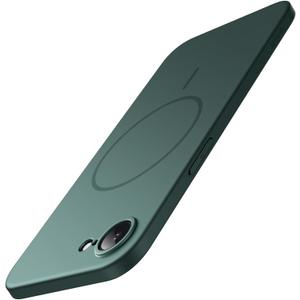 JETech Magnetic Slim Case for iPhone 17e (2026) / iPhone 16e Compatible with MagSafe, Camera Lens Full Protection, Ultra-Thin Lightweight Matte Finish Minimalist Phone Cover (Midnight Green)