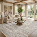 Neutral 10x12 Area Rugs for Living Room Washable Rug, Light Brown
Pet & Kid Friendly, Non-Slip, Soft, Low-pile Carpet for Living Room/Bedroom/Dining Room/Nursery, Stain Resistant Vintage