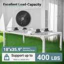 Mini Split Stand, Anti-vibration Adjustable Mini Split Ground Stand, AC Stand Heavy Duty w/ 400LBS Load Capacity, for 9,000-36,000 BTU Ductless Mini Split Air Conditioner Heat Pump