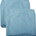 Patio Seat Cushion Covers, Washable Slip Covers Replacement, Waterproof Outdoor Furniture Chair Cushion Pillow Seat Cover for Couch, Garden, Sofa, Water Blue, 24"22"4" (2 Covers Only) (24"22"4" thick (2 covers))