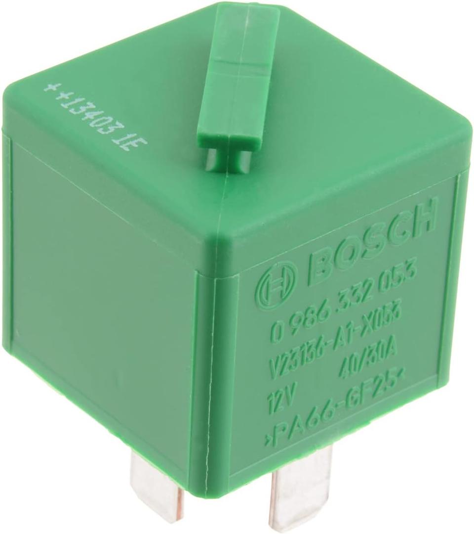 2 x BOSCH 0986332053 Changeover Mini Relay - 5 Pins, 12 V, 40/30 A - Single