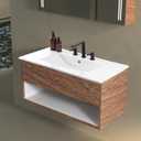 JONATHAN Y SNK1003A Ancillary 3-Hole 36 in. W x 18.25 in. D Classic Contemporary Rectangular Ceramic Single Sink Basin Vanity Top, White