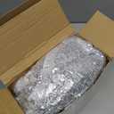 VitalCozy 4 Panels Backdrop Curtains 2 Pcs 4 x 10 ft Sequin Glitter 2 Pcs 7 x 10 ft Chiffon Photo Background Curtains for Graduation Wedding Birthday Party Decorations(White, Silver)