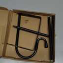 EXCMARK Shepherd Hook Adjustable Height 32/24/16 1/2 inch Thick Use at Weddings, Hanging Solar Lights, Lanterns, Bird Feeders, Metal Hanger Hook (Black,32inch). U.S. Patent.