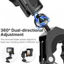 ULANZI Goquick Bicycle Bracket for Action Camera 360Motorcycle Camera Mount for Bike Holder Handlebar Mount w Adpter for Hero Action Cameras 8~35mm