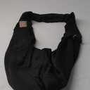 Tomkas Small Dog Sling Carrier - Classic Pocket & Classic Strap - for 3-10 lbs Pets(Black)