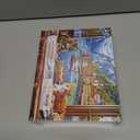 500 Piece Puzzles for Adults Clearance, Seaside Landscape Colorful Houses Window Cats Scenes Challenging Art Puzzle for Gifts Party Games Family Fun, 23" X 15" Dust Free