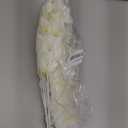 Tinsow 5 Pcs Artificial Eucalyptus Branches Real Touch Leaf Stem White Faux Eucalyptuses Wedding Bouquet Centerpiece Christmas Home Decor (White and Beige Mix, 5)