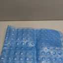 AmazerBath Shower Mat Non Slip 40 x 16 Inches, Bathtub Mat Shower Stall Mats with Suction Cups and Drain Holes, Non Slip Bath Mat for Tub for Elderly & Kids, Clear Blue