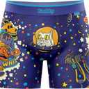 Knobby Mens Boxer Briefs - 4.5" Inseam, Moisture Wicking, Odor Control, Breathable, Tagless, Designer Underwear for Men (XL)