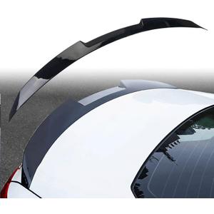 Trunk Spoiler Wing Compatible with Honda Accord 10th Gen 2018 2019 2020 2021, Trunk Lip Spoiler with ABS Plastic for 4 Door Sedan Automotive Exterior Accessories (Glossy Black