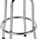BIG RED Chrome Swivel Bar Stool,Counter Height, Medium