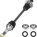 Rear Left CV Axle & Wheel Bearing Kit for Yamaha Rhino 450/660 4X4 2006 2007 2008 2009, Rhino 700 FI 2008-2013, 1 CV Axle and 1 Wheel Bearing