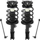 Front Struts Assembly & Sway Bar Links for 2003 2004 2005 2006 2007 2008 Toyota Corolla, Shock Absorber w/Coil Spring Replace 172115 172114 4PCS