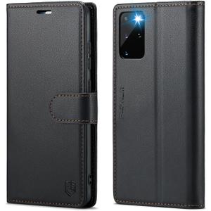 FLIPALM Wallet Case for Samsung Galaxy S20+/S20 Plus 6.7", RFID Blocking Credit Card Holder, PU Leather Folio Flip Kickstand Protective Shockproof Cover for Samsung S20+ (Black)