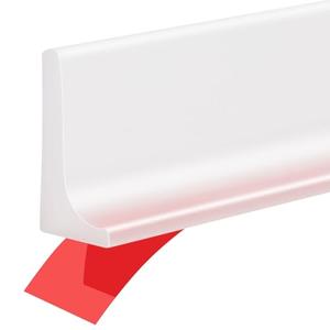 Sunroda 39Inch Shower Threshold Water Dam, Self-Adhesive Silicone Shower Barrier Seal Strip for Bathroom Tub & Kitchen, Under Door Splash Guard, Water Stopper for Dry Wet Separation, Caulk Edge Tape