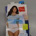 Hanes Women's Organic Cotton Panties Pack, ComfortSoft Underwear, 6-Pack, Size 8