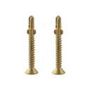 #10 x 1-5/8" Reamer Tek Torx/Star Head Self-Drilling Wood to Metal Screws - Tek Screws for Flatbeds, Trailers, or for Fastening Wood to Steel - T-25 Torx Screw Head (130 Pcs)