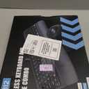 Wireless Keyboard and Mouse Combo, 2.4G Full Size Wave Keys Ergonomic Keyboard with Wrist Rest and 3-Level DPI Adjustable Wireless Ergonomic Mouse for Windows, Mac OS Desktop/Laptop/PC(Black)