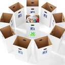 10 Pack Disposable Trash Cans, 30 Gallon Collapsible Pop Up Trash Can