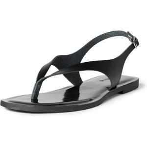 The Drop Women's Cinda Thong Sandal (8.5, Black)