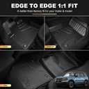 AOMSAZTO Floor Mats for Ford Bronco Sport 2021 2022 2023 2024 2025 2026-1st & 2nd Row All Weather Protection Car Floor Liners Waterproof Mats