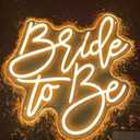 Bride to be Neon Sign,Custom Neon Sign Wedding, Engagement Party Wall Art, Bridal Shower Sign,Bride to Be Sign,Personalized Gift For Bride Size: 23inches