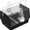Generic Portable Bird Cage Handheld Carrier for Small Birds Parrots Lightweight Travel Cage with Handle 8.27 Inch Mini Bird Travel Carrier for Outdoor Use