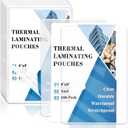100 Pack Lamination Pouches 6" x 9" 5 mil Clear Index Card Laminating Pouches File Card Laminating Pouches Thermal Laminate Pouch Tags for Work Permits Pass Cards Student ID Cards