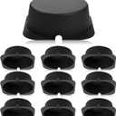 Tuanse 10 Pack Recessed Light Cover for Attic Insulation, Fire Resistant Can Covers for 6 Inch Lighting Fixtures, 8.6 x 8.6 x 2.9 Inch, Reduce Heat Loss & Air Leakage, Easy Install (Black)