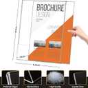 13 Pack Acrylic Sign Holder 8.5x11, L-Shape Clear Plastic Display Stands for Tabletop, Slanted Back Menu Flyer Paper Photo Picture Frame Display Stand for Restaurants Office Store Show Fair