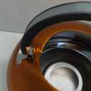 Tea Kettle for Stove Top Stainless Steel Tea Kettle Stovetop Whistling Teakettle Teapot with Handle Coffee Kettle for Home Restaurant Hotel Orange