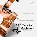 Caramel All Solid Acacia Glossy Baritone Acoustic & Electric Ukulele