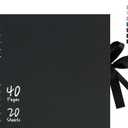 Vienrose 8x8 Inch Scrapbook Album, Small Photo Album DIY Scrapbook Black Thick Kraft Paper Memory Book, Scrap Book Photo Albums for Couple Baby Wedding Family