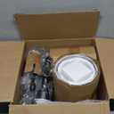 19.9 Inch Wall Sconces Battery Operated Set of 2, Gold Rechargeable Wireless Wall Sconces Lights with Remote, Not Hardwired Dimmable Wall Lamps with White Fabric Shade for Bedroom, 2 Bulbs Included