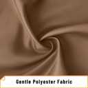 Arotive Shower Curtain for Bathroom, Beige and White Ombre Fabric Shower Curtain Sets with 12 Hooks, Waterproof & Machine Washable, 72x72 Inches