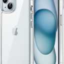 JETech Case for iPhone 15 6.1-Inch, Non-Yellowing Shockproof Phone Bumper Cover, Anti-Scratch Clear Back (Clear)