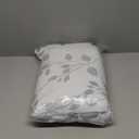 Beauoop Floral 100% Blackout Curtains 84 Inches Long 2 Panels for Bedroom Living Room Blue Grey and White Flower Patterned Room Darkening Thermal Soundproof Rod Pocket Back Tab Window Drapes, 52X84