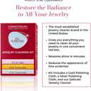 CONNOISSEURS All-Purpose Jewelry Cleaning Kit - Includes Delicate Jewelry Cleaner Solution and 2 Polishing Cloths