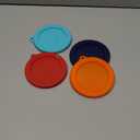 Sophico Silicone Replacement Lids for Pyrex and Anchor Hocking Glass Custard Cups 6oz, Round Silicone Cover for Food Storage (Container not Included)