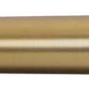 Ivilon Window Curtain Rod Decorative End Cap Design, 1 Inch Rod, 28 to 48 Inch. Warm Gold