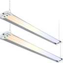 ALUSSO LED Shop Lights for Workshop 4FT, 5000LM Shop Lights 3CCT 3000K/4000K/5000K Selectable, 30W/40W/50W Linkable LED Light Fixture for Garage, 2 Pack