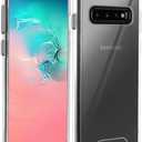 Clear Case for Samsung Galaxy S10 Shockproof Bumper Protective Phone Cover, Hybrid Design Hard PC Back with Flexible TPU Frame